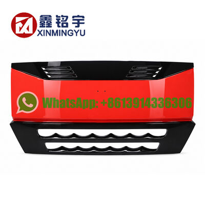 Bom preço Sinotruk HOWO A7 Cabine painel frontal montagem WG1664110011 WG1664111011 ABS plástico vermelho camião exterior substituição On-line